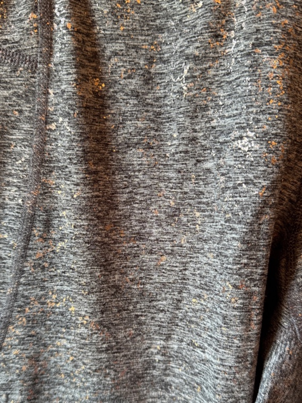 Champion Gray Heather High-Rise Leggings with Subtle Shine - Picture 2 of 4